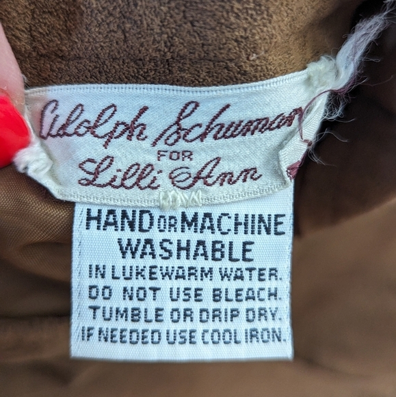 Vintage Lilli Ann Ultrasuede Skirt | Quiet Luxury Brown Fall Neutral Classic - Picture 7 of 15